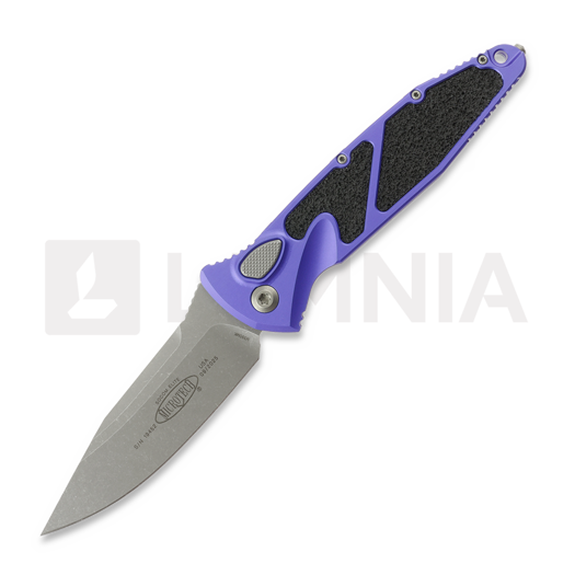 Skladací nôž Microtech Socom Elite S/E Auto, Purple Aluminum, Apocalyptic 160A-10APPU