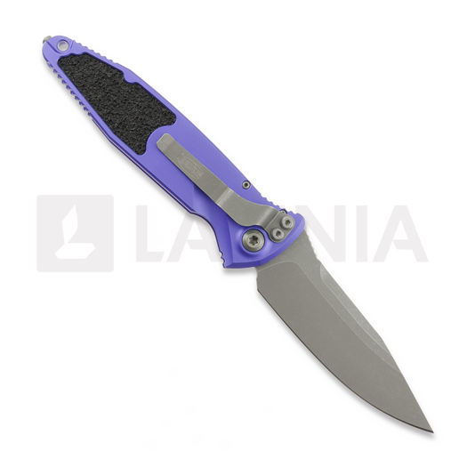 Microtech Socom Elite S/E Auto sulankstomas peilis, Purple Aluminum, Apocalyptic 160A-10APPU