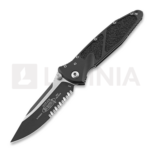 Couteau pliant Microtech Socom Elite S/E, noir, lame à dents 160-2