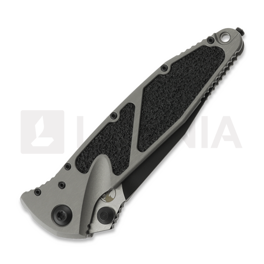 Coltello pieghevole Microtech Socom Elite S/E Black Standard Spike Grind Natural Clear Signature Series 160-1NCSS