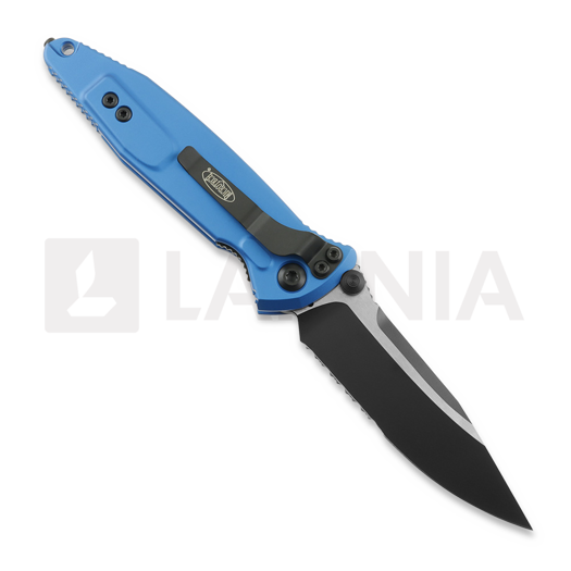 Microtech Socom Elite S/E Blue sulankstomas peilis, dantytas 160-2BL