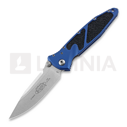 Microtech Socom Elite S/E-M Stonewash 접이식 나이프, 파랑 160-10BL