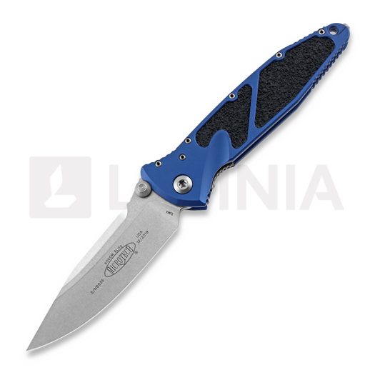 Microtech Socom Elite S/E-M Stonewash foldekniv, blå 160-10BL