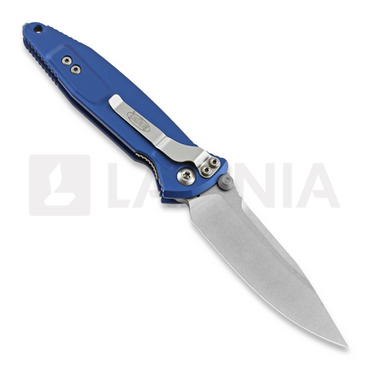 Zav&iacute;rac&iacute; nůž Microtech Socom Elite S/E-M Stonewash, modr&aacute; 160-10BL