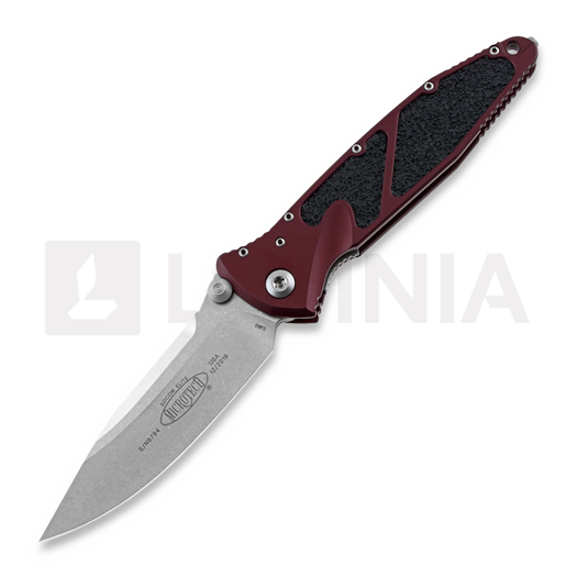 Microtech Socom Elite S/E-M Stonewash fällkniv, merlot red 160-10MR
