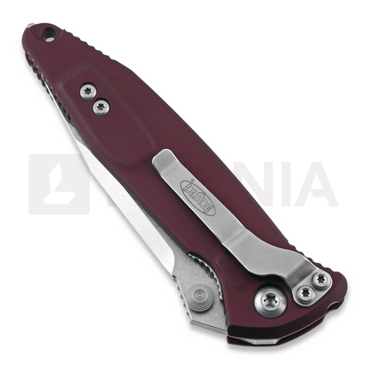 Microtech Socom Elite S/E-M Stonewash kääntöveitsi, merlot red 160-10MR