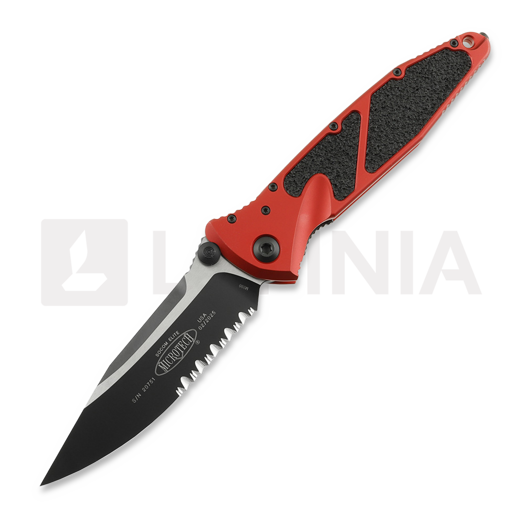 Microtech Socom Elite S/E Red összecsukható kés, fűrészfogú 160-2RD