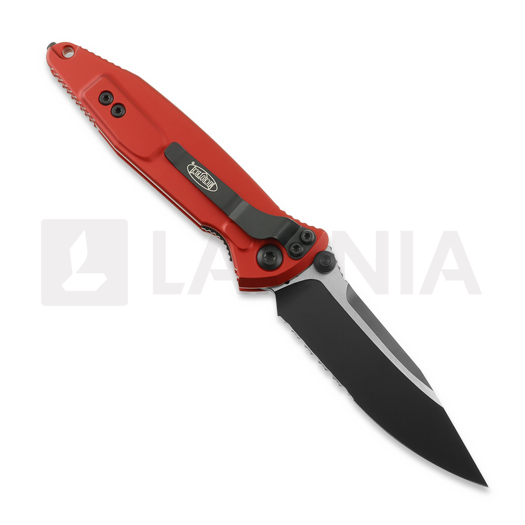 Microtech Socom Elite S/E Red &ouml;sszecsukhat&oacute; k&eacute;s, fűr&eacute;szfog&uacute; 160-2RD