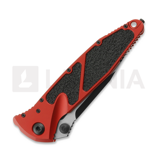 Coltello pieghevole Microtech Socom Elite S/E Red, dentatura lama 160-2RD