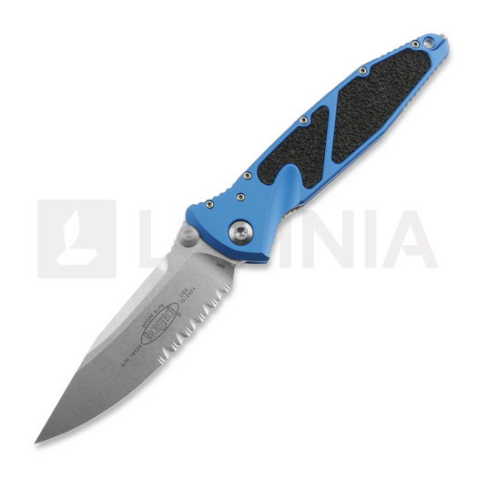 Microtech Socom Elite S/E Stonewashed Black kääntöveitsi, combo terä 160-11BL