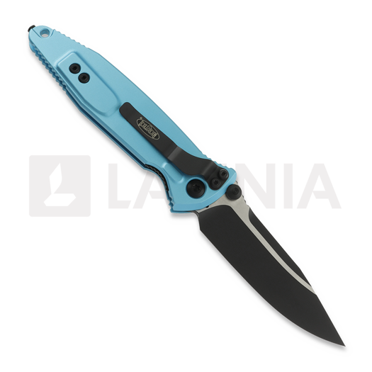 Microtech Socom Elite S/E sulankstomas peilis, Turquoise Aluminum 160-1TQ