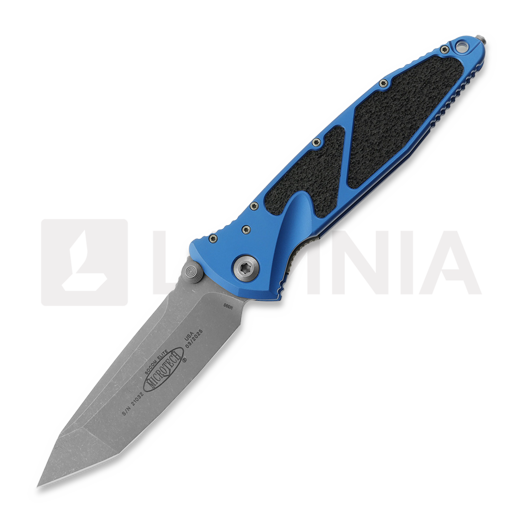 Microtech Socom Elite T/E Apocalyptic folding knife, blue 161-10APBL