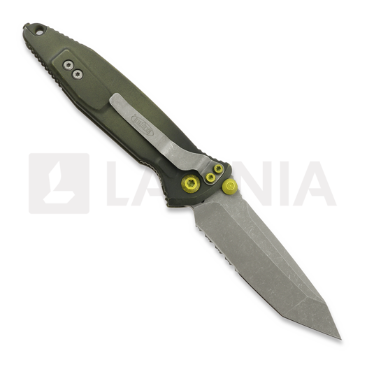 Liigendnuga Microtech Socom Elite T/E Apocalyptic Distressed Grenade Green, hammastera 161-11DGG-U25