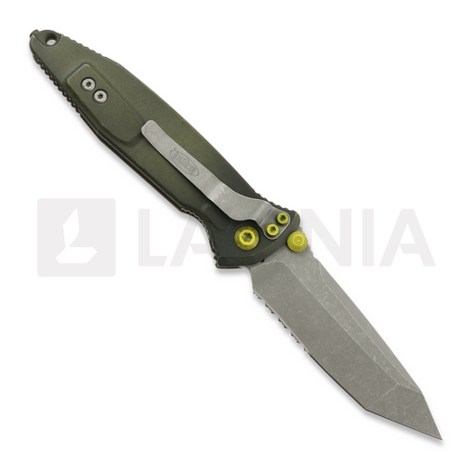 Liigendnuga Microtech Socom Elite T/E Apocalyptic Distressed Grenade Green, hammastera 161-11DGG-U25