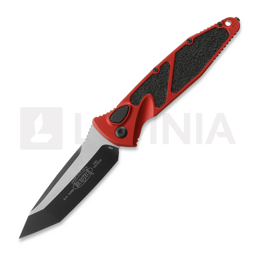 Nóż składany Microtech Socom Elite T/E Auto, Black, Standard, Red 161A-1RD