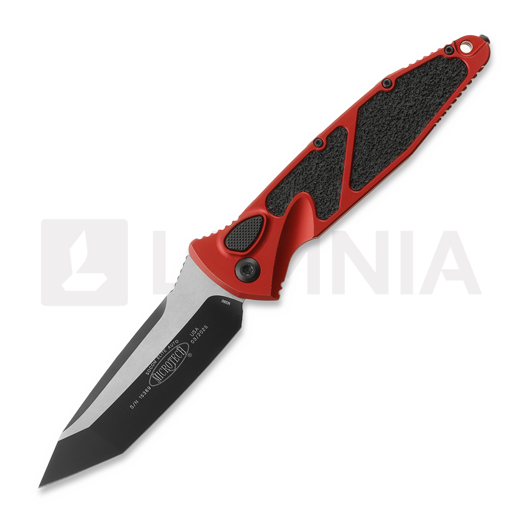 Microtech Socom Elite T/E Auto 접이식 나이프, Black, Standard, Red 161A-1RD