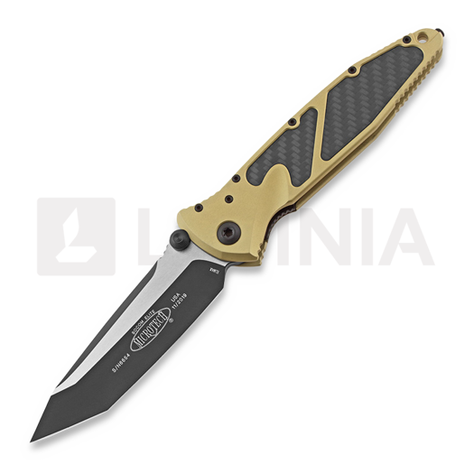 Skladací nôž Microtech Socom Elite T/E Elmax Champagne Gold Carbon Fibre 161-1CGCFI