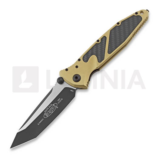 Microtech Socom Elite T/E Elmax Champagne Gold Carbon Fibre foldekniv 161-1CGCFI