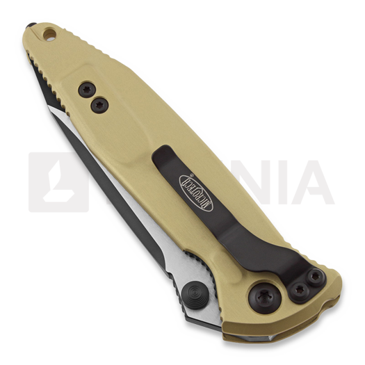 Microtech Socom Elite T/E Elmax Champagne Gold Carbon Fibre kääntöveitsi 161-1CGCFI