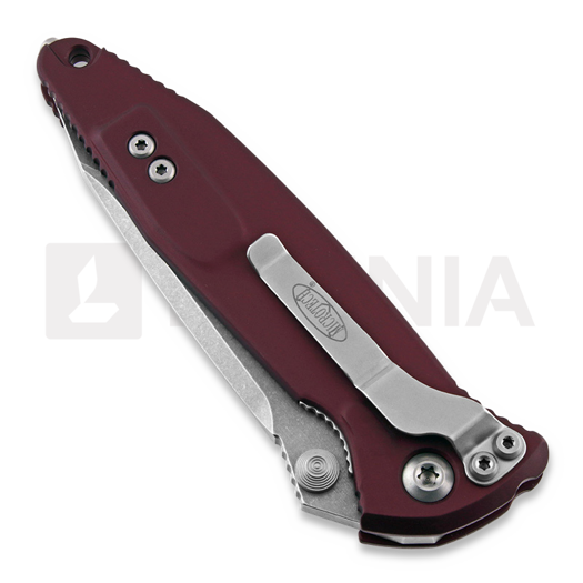 Zav&iacute;rac&iacute; nůž Microtech Socom Elite T/E-M Stonewash, merlot red 161-10MR