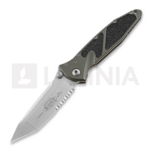 Microtech Socom Elite T/E Stonewash סכין מתקפלת, ירוק, קצה משונן 161-11OD