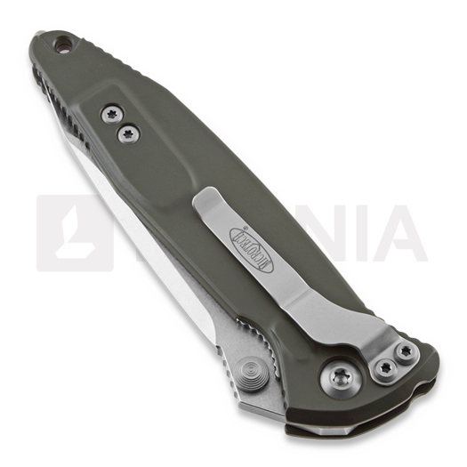 Microtech Socom Elite T/E Stonewash foldekniv, grønn, taggete 161-11OD