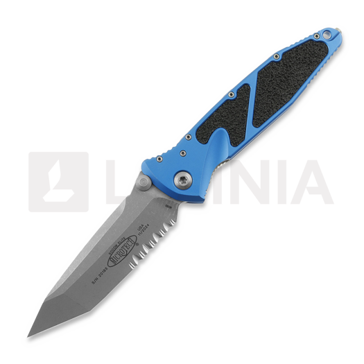 Microtech Socom Elite Tanto Apocalyptic Blue סכין מתקפלת, קצה משונן 161-11APBL
