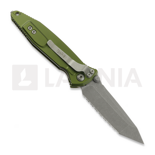 Liigendnuga Microtech Socom Elite Tanto Apocalyptic OD Green, fully serrated 161-12APOD