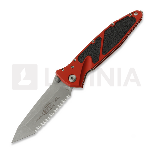 Складний ніж Microtech Socom Elite Tanto Apocalyptic Red, fully serrated 161-12APRD