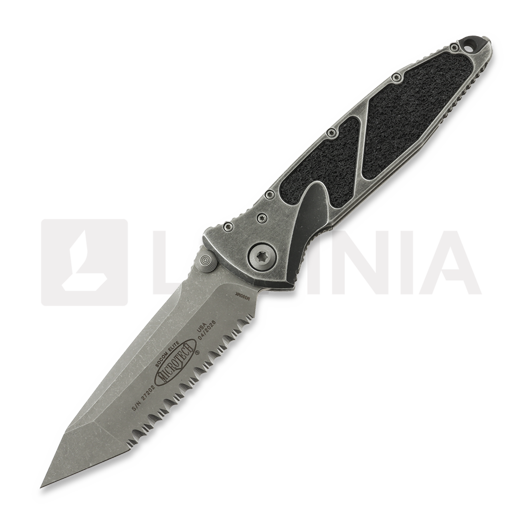 Microtech Socom Elite Tanto Apocalyptic Weathered Metal kääntöveitsi, fully serrated 161-12APWME