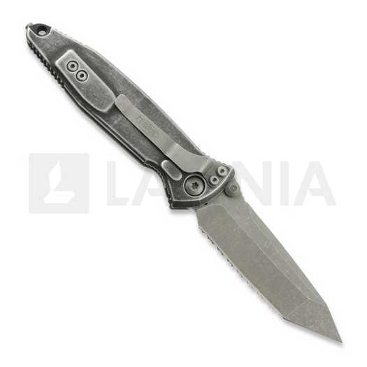 Liigendnuga Microtech Socom Elite Tanto Apocalyptic Weathered Metal, fully serrated 161-12APWME