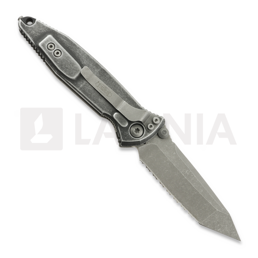 Liigendnuga Microtech Socom Elite Tanto Apocalyptic Weathered Metal, fully serrated 161-12APWME