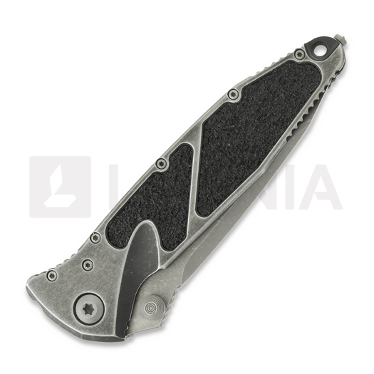 Liigendnuga Microtech Socom Elite Tanto Apocalyptic Weathered Metal, fully serrated 161-12APWME