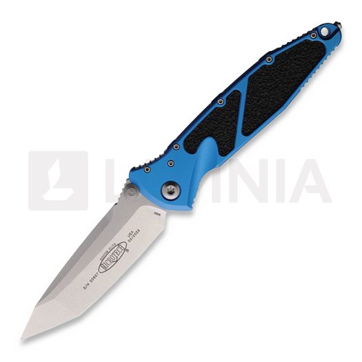Microtech Socom Elite Tanto Stonewashed Blue sulankstomas peilis 161-10BL