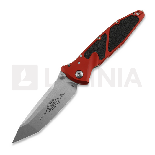 Microtech Socom Elite Tanto Stonewashed Red összecsukható kés 161-10RD
