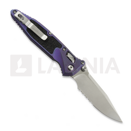 Liigendnuga Microtech Socom Ram-Lok Clip Point Galactic Purple, hammastera 160RL-11MS9