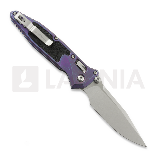 Saliekams nazis Microtech Socom Ram-Lok Clip Point Galactic Purple Titanium 160RL-10MS9