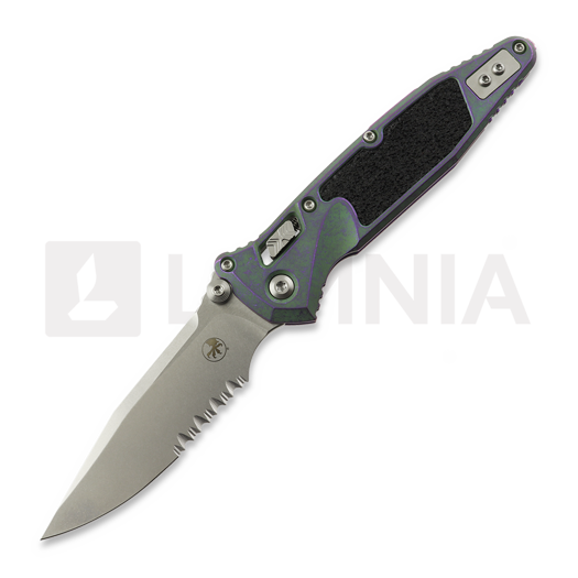 Liigendnuga Microtech Socom Ram-Lok Clip Point Nebula Green Titanium, hammastera 160RL-11MS10