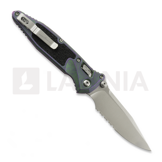 Liigendnuga Microtech Socom Ram-Lok Clip Point Nebula Green Titanium, hammastera 160RL-11MS10