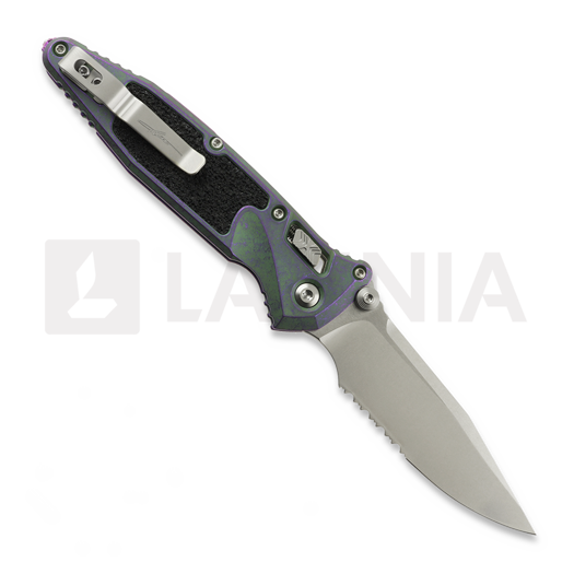 Liigendnuga Microtech Socom Ram-Lok Clip Point Nebula Green Titanium, hammastera 160RL-11MS10