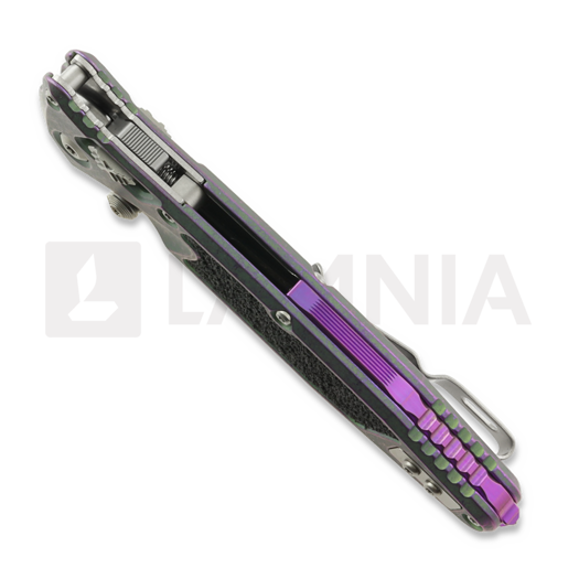 Liigendnuga Microtech Socom Ram-Lok Clip Point Nebula Green Titanium, hammastera 160RL-11MS10