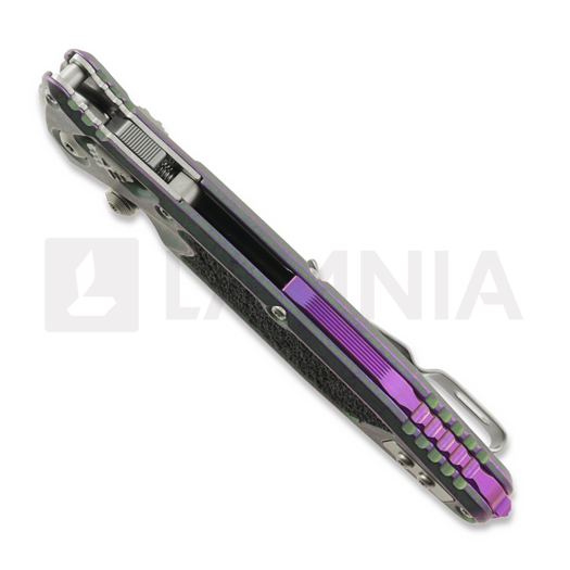 Liigendnuga Microtech Socom Ram-Lok Clip Point Nebula Green Titanium, hammastera 160RL-11MS10
