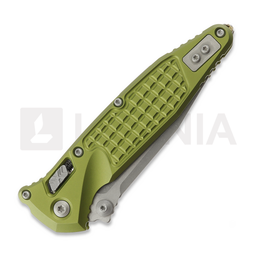 Microtech Socom Ram-Lok S/E Apocalyptic Standard Frag sulankstomas peilis, olive drab 160RL-10APFROD