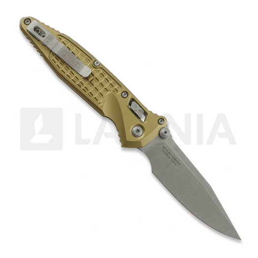 Microtech Socom Ram-Lok S/E Apocalyptic Standard Frag sulankstomas peilis, tan 160RL-10APFRTA