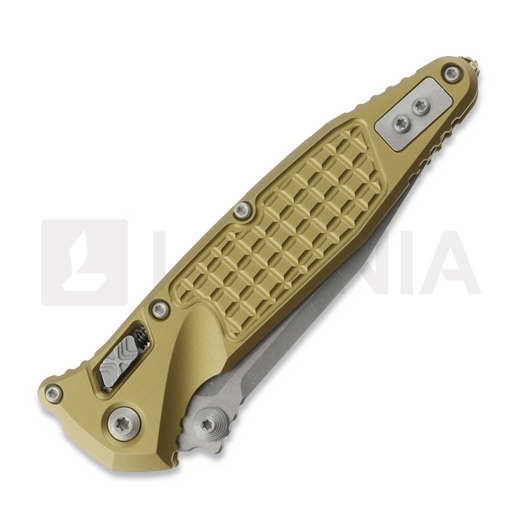 Microtech Socom Ram-Lok S/E Apocalyptic Standard Frag sulankstomas peilis, tan 160RL-10APFRTA