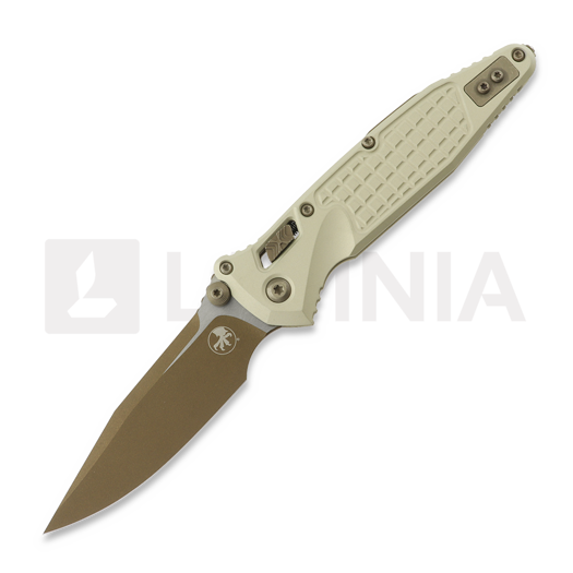 Microtech Socom Ram-Lok S/E Frag Champagne Gold Cerakote összecsukható kés 160RL-1FRCG-C19Z23