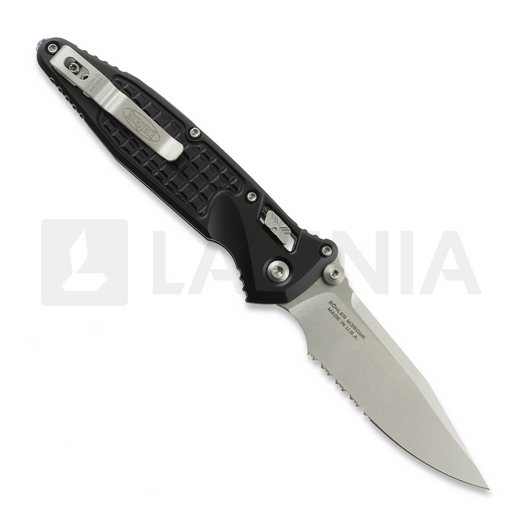 Liigendnuga Microtech Socom Ram-Lok S/E Stonewash Frag Aluminum Black, hammastera 160RL-11FR
