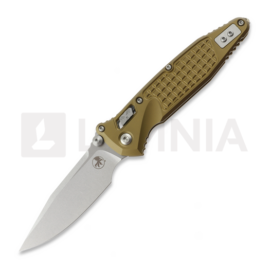 Nóż składany Microtech Socom Ram-Lok S/E Stonewash Standard Frag, tan 160RL-10FRTA