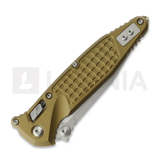 Microtech Socom Ram-Lok S/E Stonewash Standard Frag sulankstomas peilis, tan 160RL-10FRTA