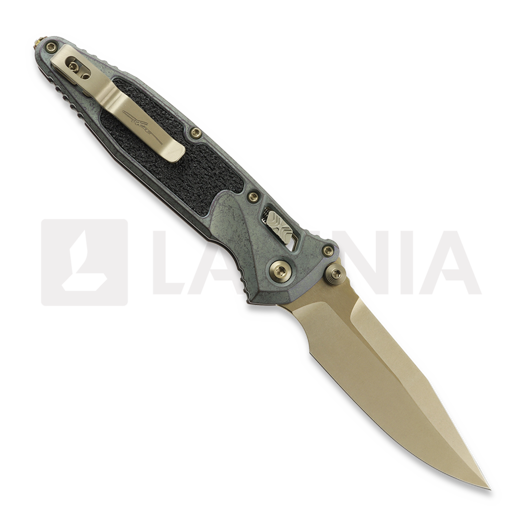 Saliekams nazis Microtech Socom Ram-Lok Spear Point Bronzed Stonewash Antique Denim Gold 160RL-13SMS3